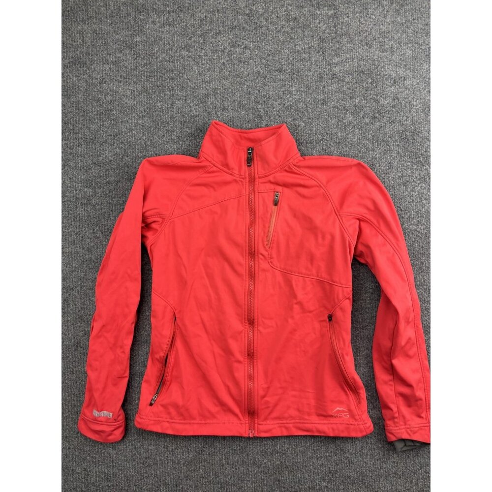 Cabela's XPG Windstopper‎ Jacket Womens Medium Red Softshell Full Zip Outdoor
